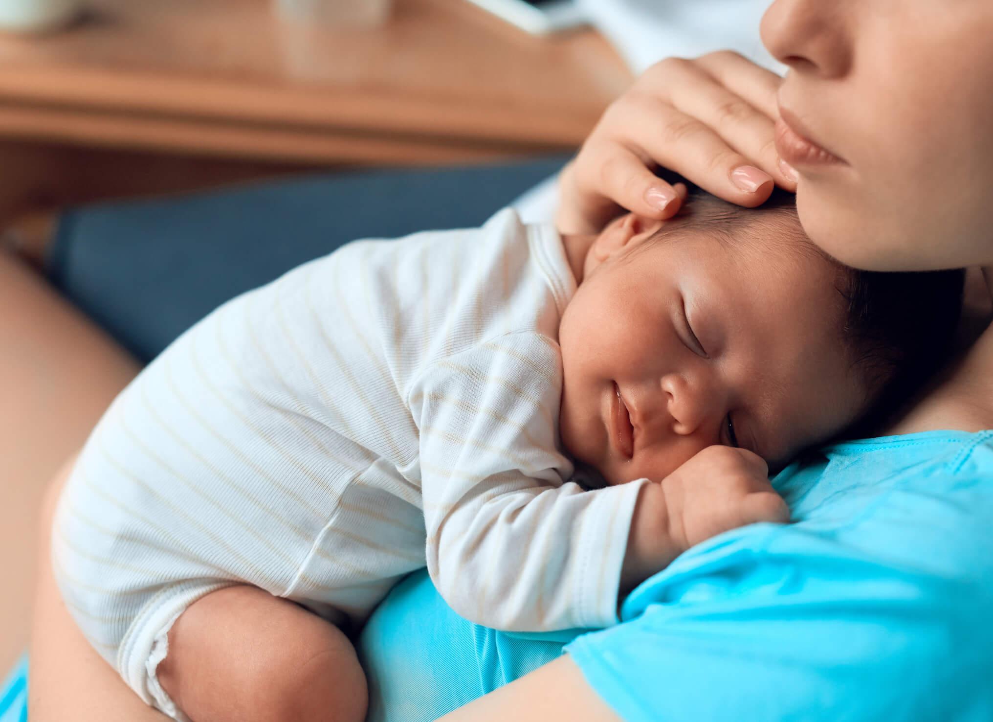 Infants spend more time in lighter sleep